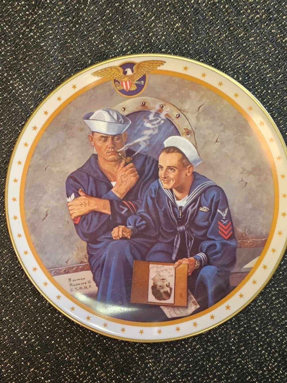 Navy Themed Decorative Plate